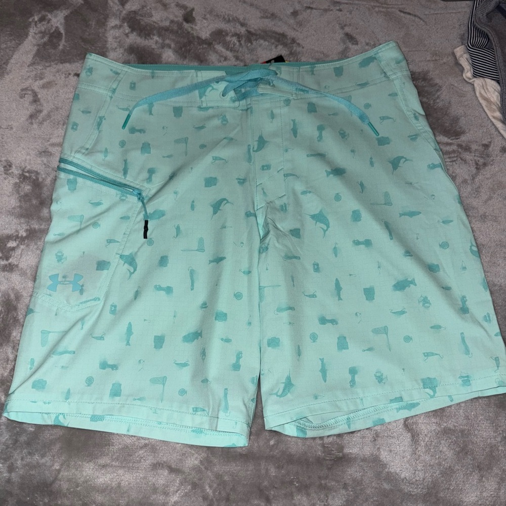 Under Armour Light Blue Swim Shorts